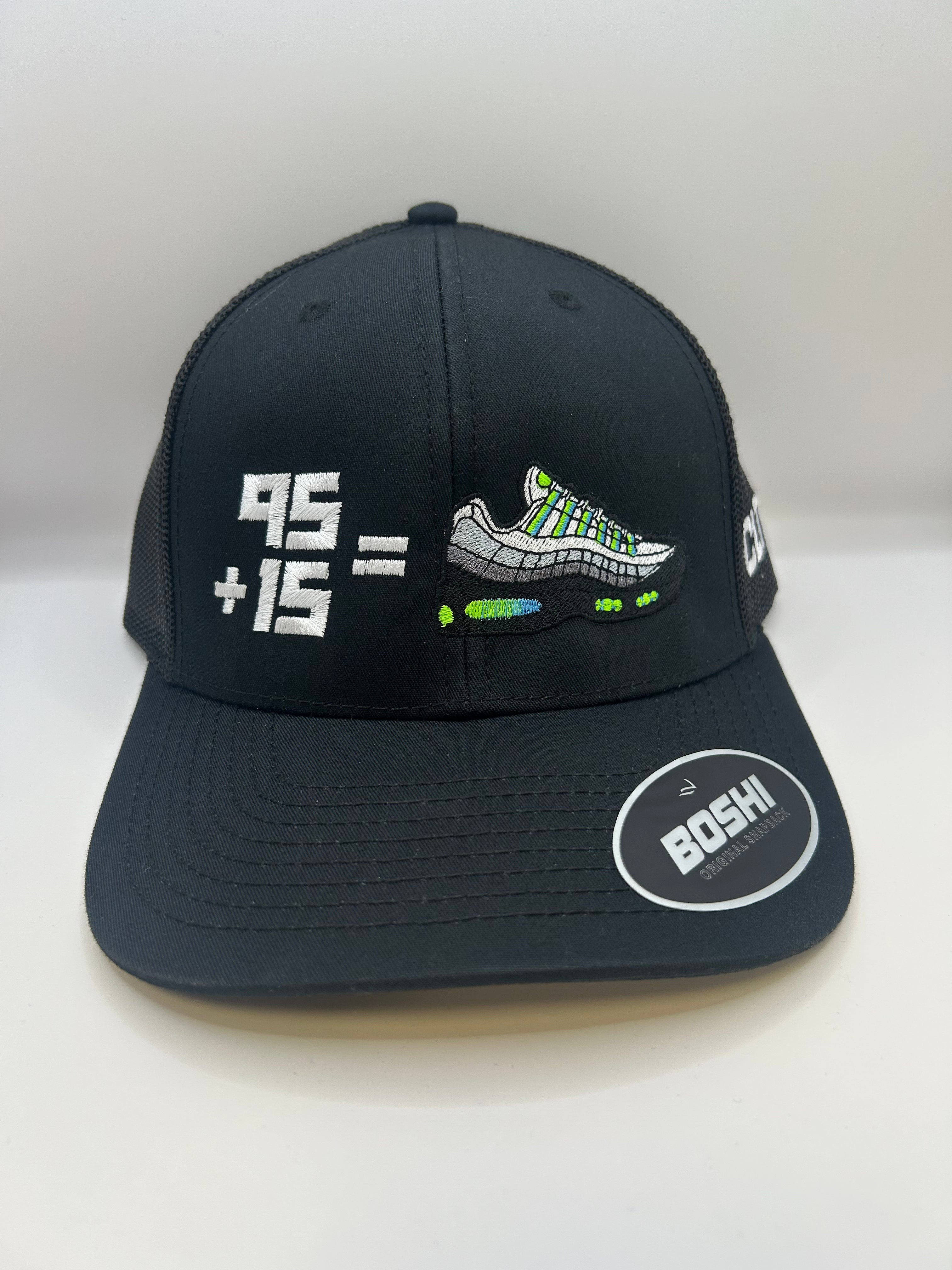 95 + 15 CAP - GREEN APPLE - BLACK