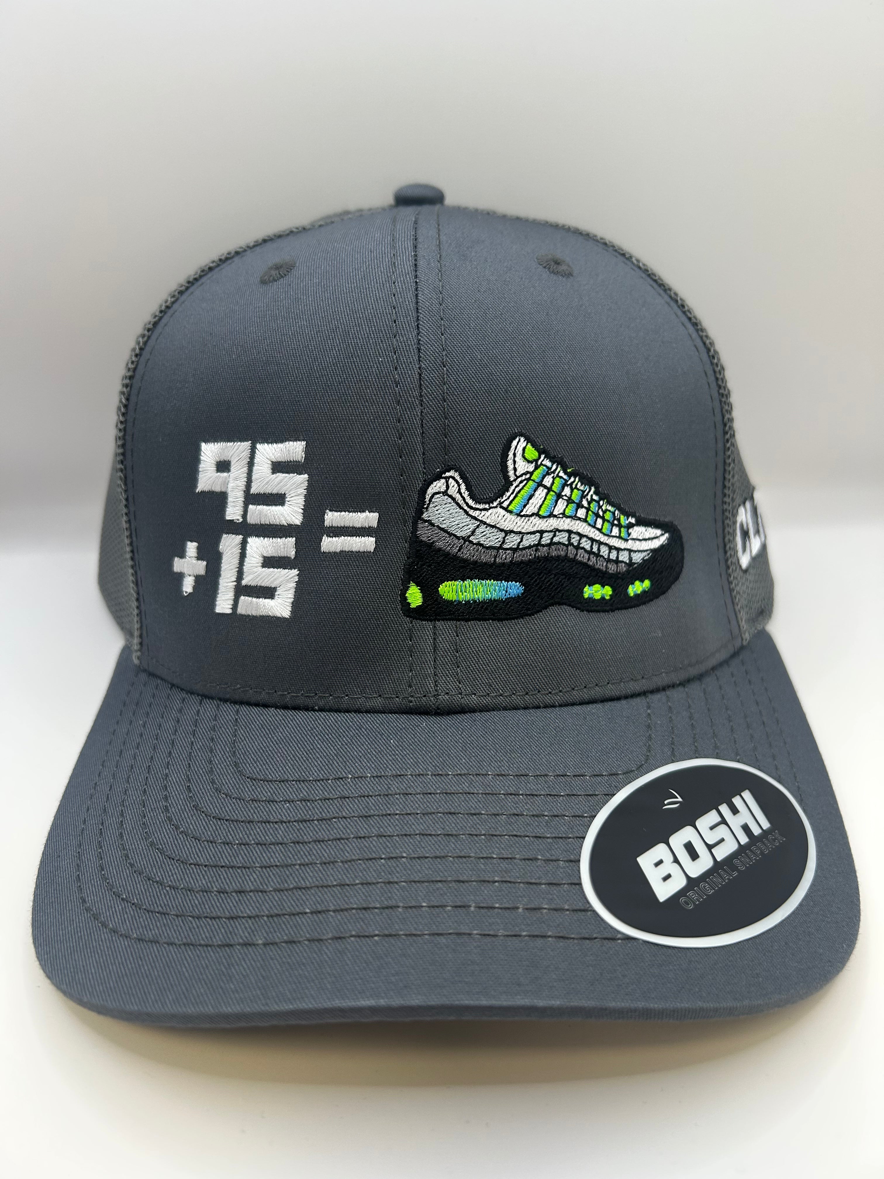 95 + 15 CAP - GREEN APPLE - GREY