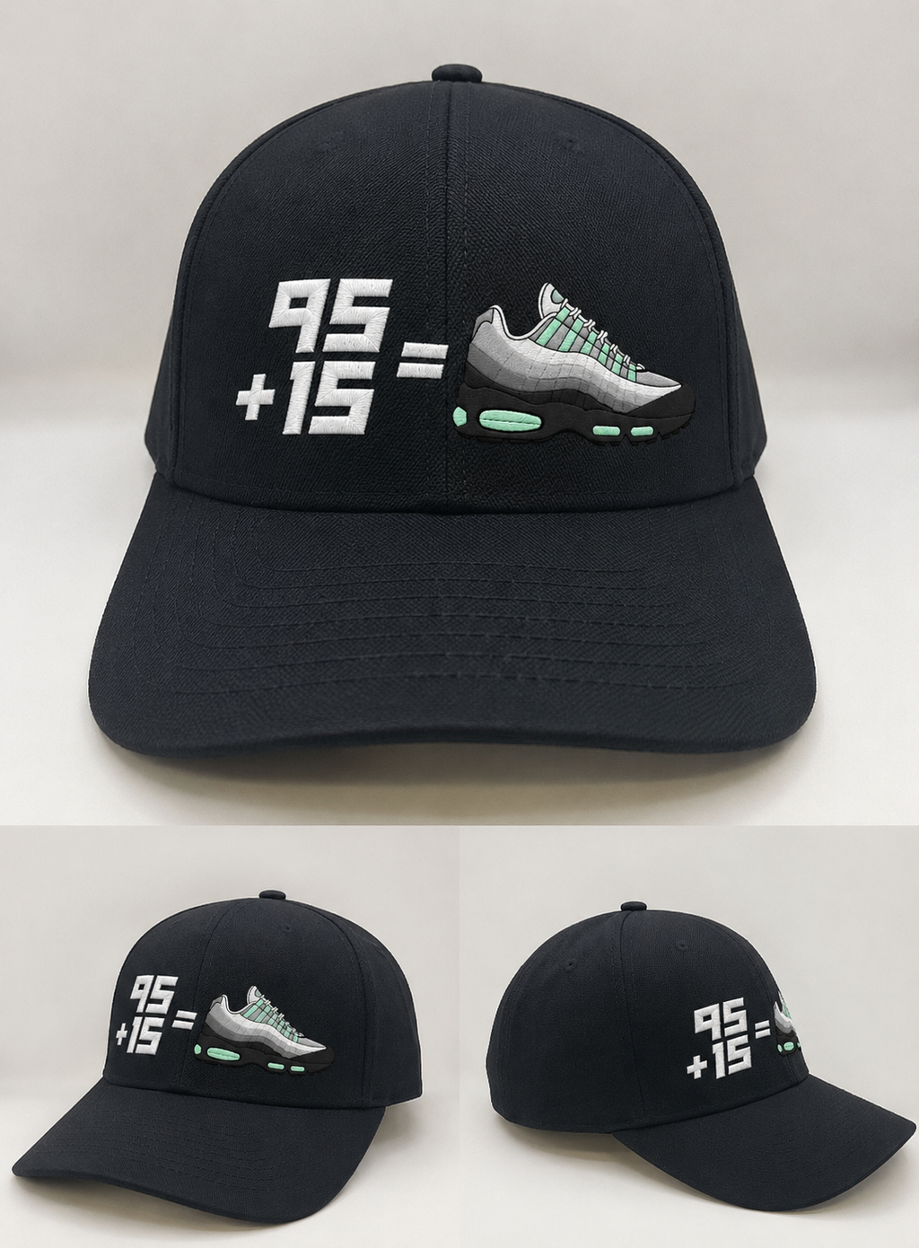 95 + 15 Airmax Green Mint - BLACK