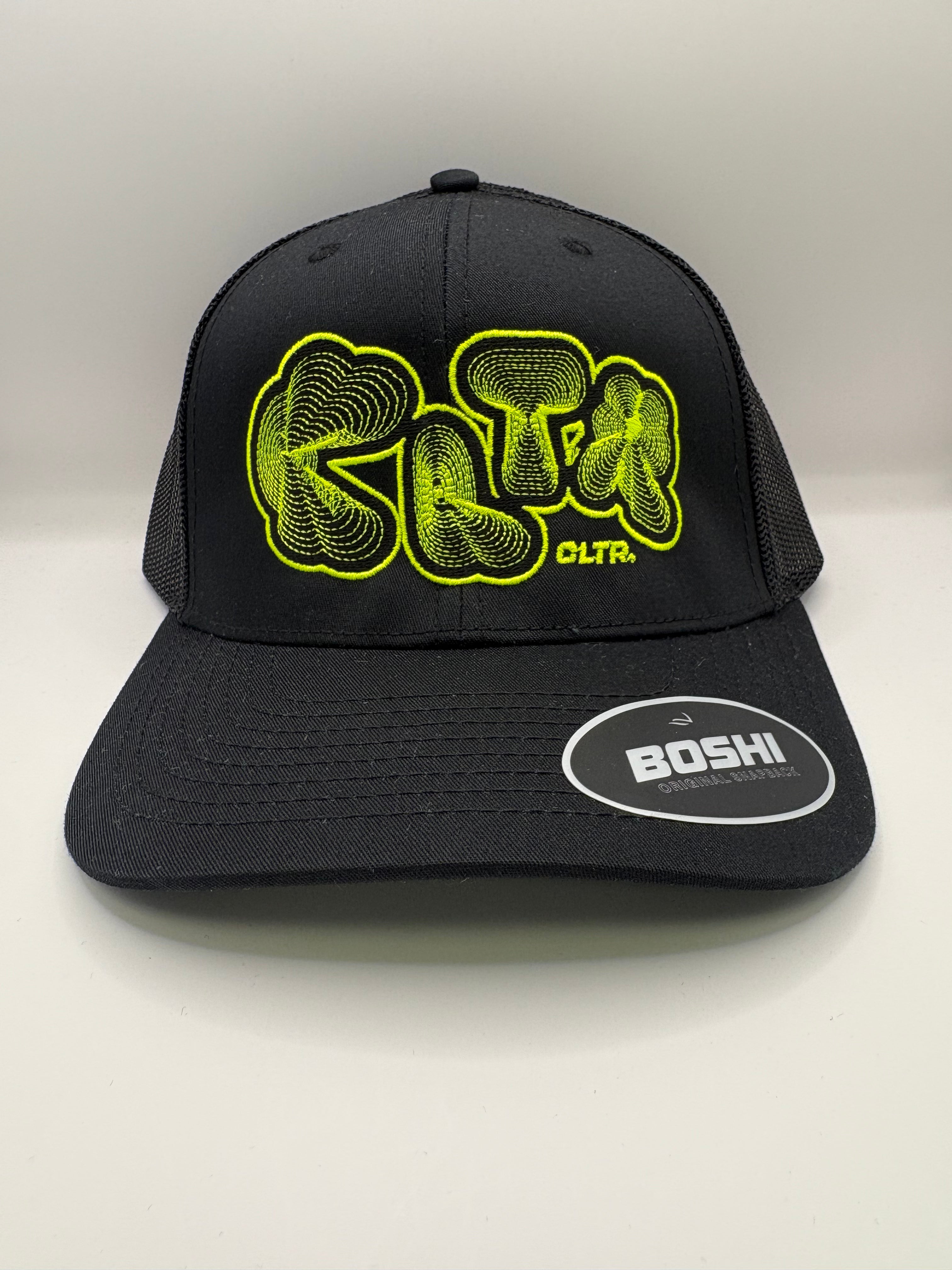 CLTR - Frequency Trucker Cap - Black/Neon
