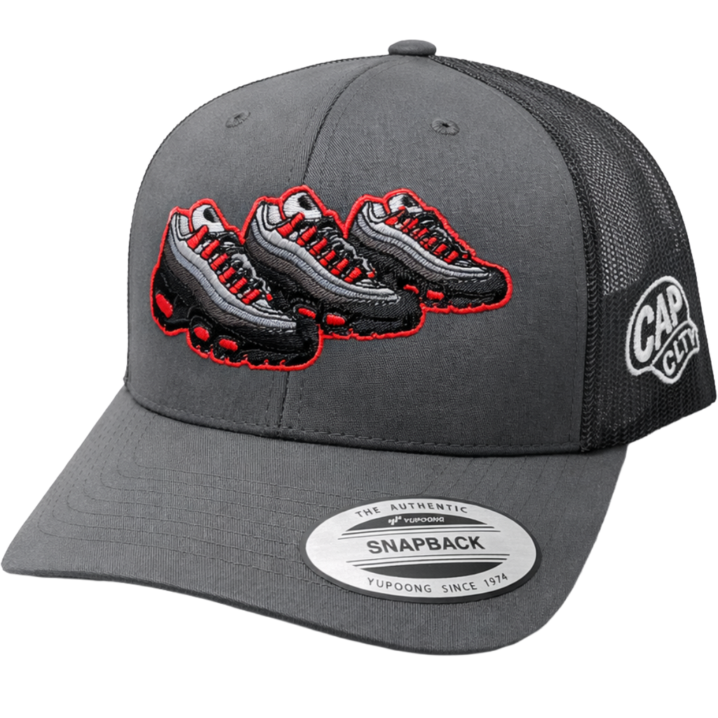 Red solar cap - GREY