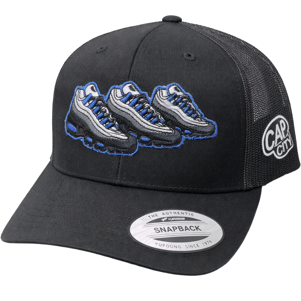 Blue Sparks Cap - BLACK