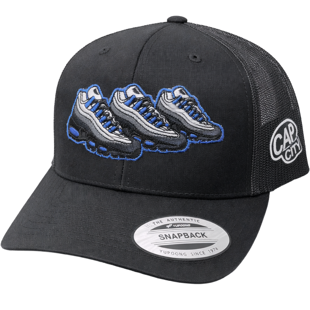 Blue Sparks Cap - BLACK